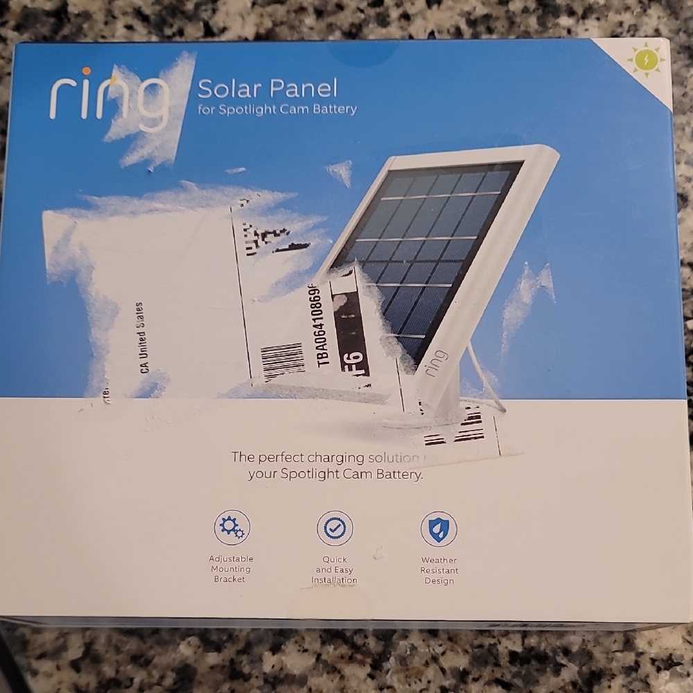 Ring Solar Panel for Spotlight Cam Battery NWOT